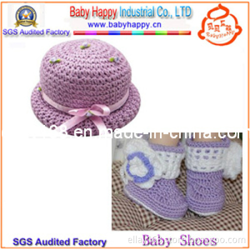 New Design Baby Girl Crochet Baby Shoes